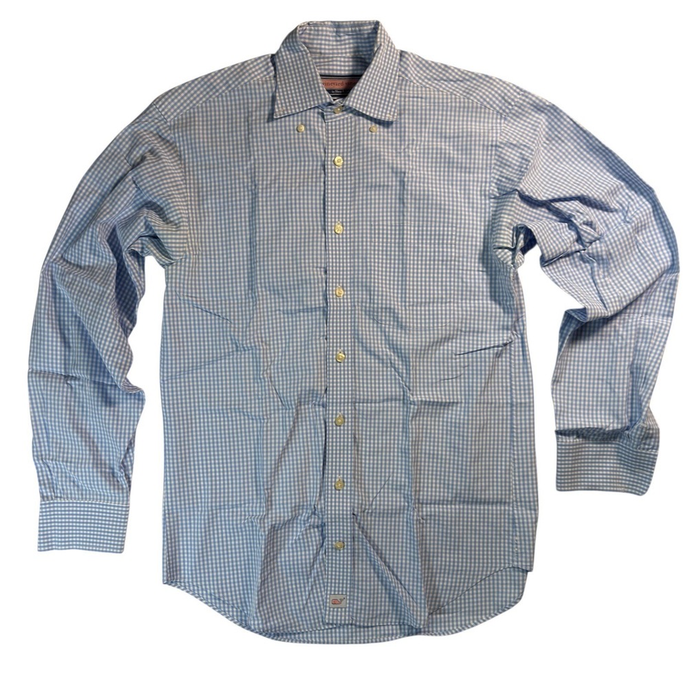 Vineyard Vines Men's Long Sleeve Shirt Blue Size S